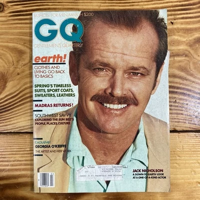 GQ MAGAZINE-MARCH 1981-JACK NICHOLSON Gentlemen’s Quarterly Fashion For Men - Image 1 of 4