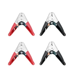 2 Pair 1100A Battery Jumper Cable Clamps Battery Charger Insulated Parrot Clips - Picture 1 of 7