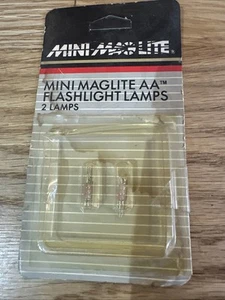 Mini Mag lite AA Flashlight Lamps 2 Lamps - Picture 1 of 2