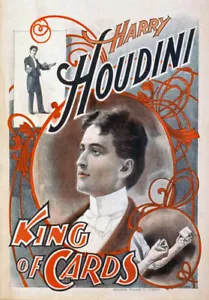 M53 Vintage Harry Houdini Magic Show Poster A1 A2 A3 - Bild 1 von 1