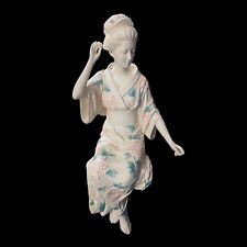 Past Times Geisha Girl Resin Shelf Sitter Figurine Figure Book End Ornament