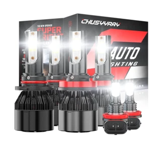Para For Nissan Maxima 2009-2014 6X LED faro Hi/Lo + bombillas de luz antiniebla - Foto 1 di 13