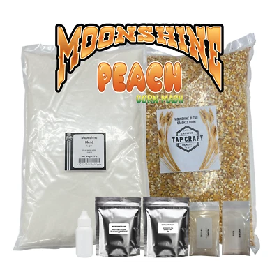 TAPCRAFT Peach Moonshine Recipe Kit for Home Distilling – 5gal Corn Mash - Image 1 of 4
