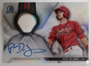Paul DeJong 2017 Bowman Chrome Autograph Relics #CARPD 094/150 - Picture 1 of 2