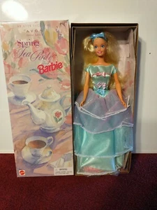 1997 Mattel Spring Tea Party Barbie Doll #18656 Avon Special Edition 3rd B. New - Picture 1 of 9