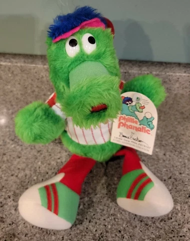 PHILLIE PHANATIC Vintage 1983 Plush with tag MLB Philadelphia Phillies Baseball Cover