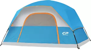 Tent 3/4/6/8 Person Camping Tents, Waterproof Windproof Family Dome Tent with Ra - Picture 1 of 8