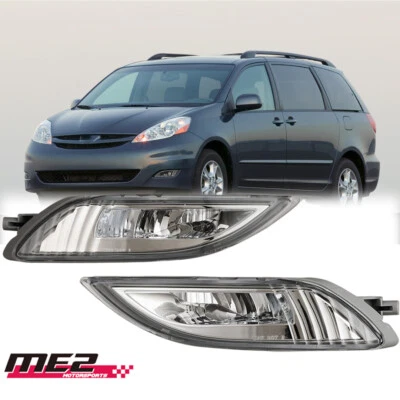 Fog Light LED For Toyota Sienna 2006-2010 Bumper Driving Lamps Switch+Wiring Kit - Imagem 1 de 4