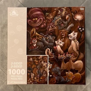 NEW! Disney Parks Puzzle CATS & DOGS, 1000 Pcs, Signature, Double 2-Sided - Picture 1 of 3