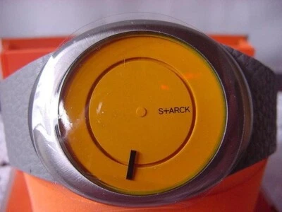 Philippe Starck Round digital wristwatch Orange for men Sealed with Box [ Rare ] - Photo 1/4