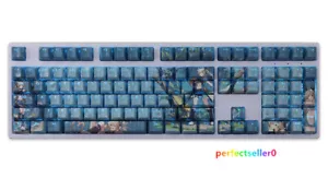 Genshin Impact Kirara Keycap Button PBT Cherry MX Sublimation 108Keys For Keypad - Picture 1 of 7