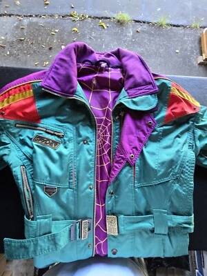 Chaqueta Mujer Para Snowboard O Esquí Talla L De Colección Años 80 Marca Spyder Invierno Foto 1 de 4