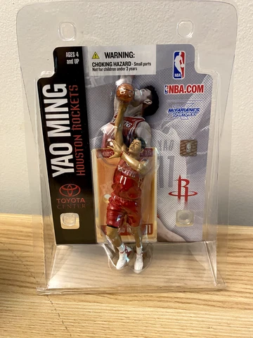 Yao Ming McFarlane Mini Figure Houston Rockets New in Plastic - 5 inch Figure Cover