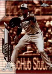 2020 Topps Chrome #131 Freddie Freeman Sepia Refractor - Bild 1 von 2