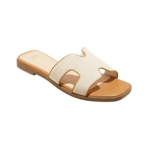 A New Day Womens Nina H-Band Slide Sandals 92244961 Khaki Brown 12M - Picture 1 of 9