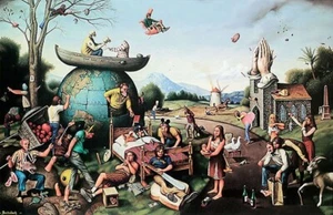 Proverbidioms II ART PRINT by T. E. Breitenbach Image Size 25 1/2" x 16 1/2" - Picture 1 of 1