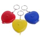 Keychain Portable Retractable Ruler Heart-shaped Tape Measure 1.5m