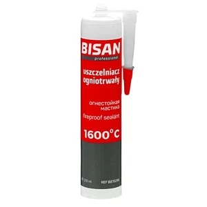 Silikon Dichtmasse schwarz 1600°C 310ml Hochtemperatur Silikon Kleber BISAN - Bild 1 von 7