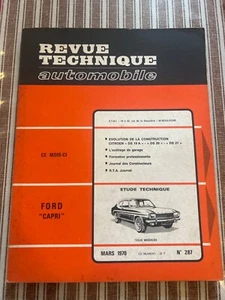 Revue technique FORD CAPRI 1.3 1.5 1.7 2.0 2.3 s rta ford capri 1 I 2000 2300 S - Imagen 1 de 10
