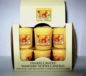 Box Lot of 18 Yankee Candle Retired "FRUIT SALAD"~ Sampler Votives ~ RARE ~ NEW - Picture 1 of 3