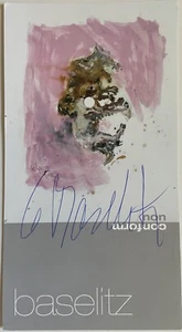 Georg Baselitz signiert original Einladung Karte Unterschrift Autogramm signed - Bild 1 von 2