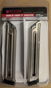 Ruger Mark III & Mark IV 22LR 10 Round Magazine 90645 MK3 MK4 10rd Mag Value 2pk - Picture 1 of 5