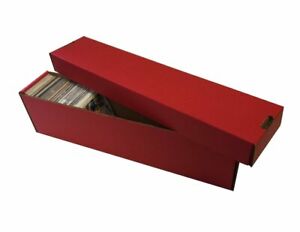 25 800ct 2pc Vertical Cardboard Baseball Trading Card Storage Boxes #802 RED