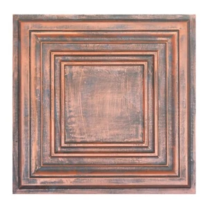 PVC Faux Painting Ceiling Tile Vinyl Wall panels PL05 Rustic copper 10pcs/lot - Picture 1 of 20