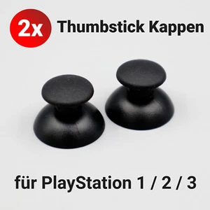 2x Ersatz Thumbsticks Kappen PS1 PS2 PS3 PlayStation 1 2 3 Controller Joystick - Bild 1 von 5