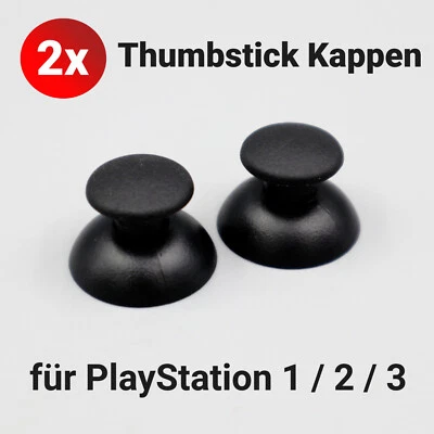 2x Tappi Thumbstick di ricambio PS1 PS2 PS3 PlayStation 1 2 3 controller joystick