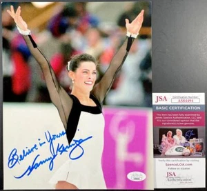 US Olympic Figure Skater Nancy Kerrigan Signed 8x10 Photo E Autograph JSA COA - Picture 1 of 1