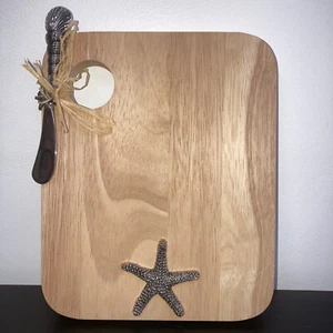 Sanibel Coastal Wooden Cutting Board Starfish Spreader - Picture 1 of 11