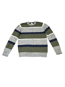 GAP Kids Boy's Green, Blue, Gray, & White Striped Knit Sweater Size XL EUC - Picture 1 of 5