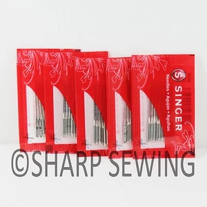 50 AGHI PER MACCHINA DA CUCIRE CASA SINGER 2020 - CONFEZIONE ASSORTIMENTO TAGLIE 9,11,14,16,18 - Foto 1 di 1