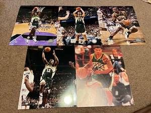 Seattle Super Sonics Lot of 5 Autographed NBA 8 x 10 Photos Signed ~ Jeff Green - Picture 1 of 1