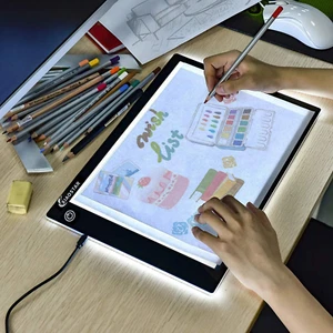 A4 LED Copy Board Super Thin Light Box Drawing Pad Tracing Table USB Cable with - Imagen 1 de 12