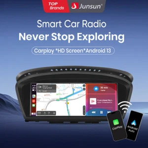 Autoradio 8,8'' BMW E60 E61 E90 E91 CCC Android 13 128GB CarPlay WIFI GPS Radio - Foto 1 di 11