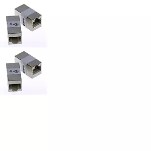 1 Shielded RJ45 Cat6 Straight Network Joiner Inline Coupler Extender Cable - Picture 1 of 5