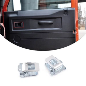For Land Rover Defender 2004-18 Inner Handle Trim Replacement 2PC Aluminum Alloy - Picture 1 of 9