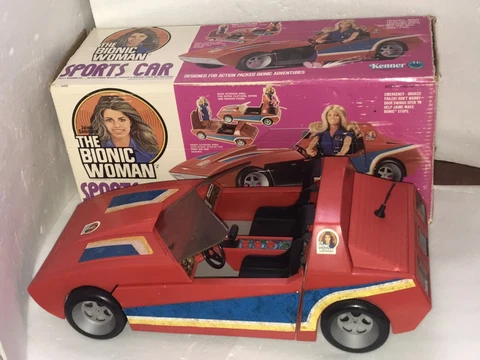 1977 KENNER BIONIC WOMAN SPORTS CAR SIX MILLION DOLLAR MAN STEVE AUSTIN BOX SMDM Cover