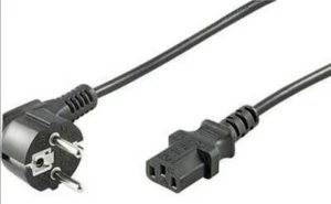 Cavo di collegamento Alimentazione PC IEC Goobay68604 Nero 1.50m device jack C1  - Foto 1 di 4