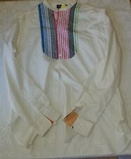 Rare Vintage Polo Ralph Lauren Mens Nathan Colorblock Stripe Dress Shirt 16 1/2 