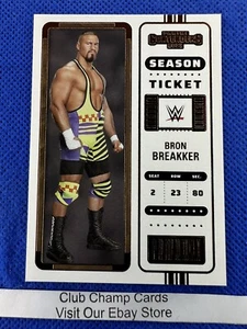 2023 #101 Bron Breakker Panini Chronicles WWE Contenders Bronze - Picture 1 of 2