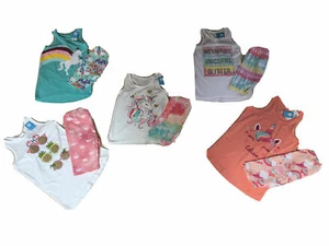 The Children’s Place Girls 2PC Unicorn Tank Top & Bike Shorts Sets; 3T,4,5/6,7/8 - Picture 1 of 11