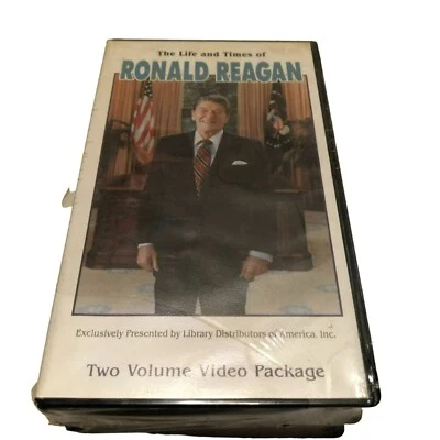 New Sealed The Life & Times of Ronald Reagan 2 Volume VHS Tape Set President USA - Image 1 of 3