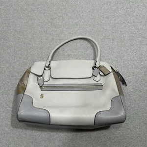COACH Women’s Gray Poppy Colorblock Carry On Satchel Bag - Picture 1 of 20