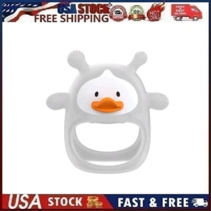 1pk Spanky Duck Baby Teething Toys, Silicone Toy, Infants 3+ Months. Transparent - Picture 1 of 9