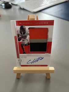 CHUBA HUBBARD /99 - Panini National Treasures 2021 Patch Auto NFL - C. Panthers - Bild 1 von 2