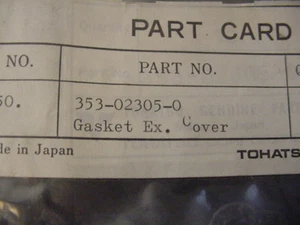 NUEVO FABRICANTE DE EQUIPOS ORIGINALES Nissan Tohatsu Junta Fueraborda Cubierta 353-02305-0 C22 - Imagen 1 de 2