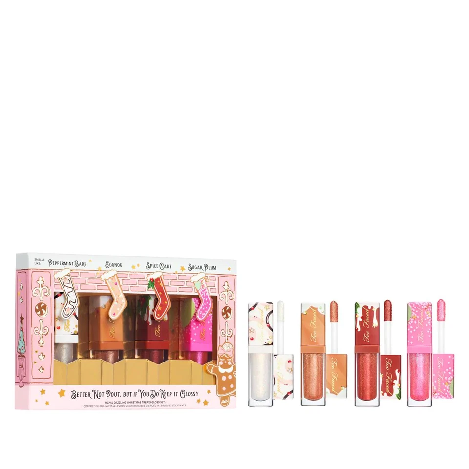 2019 Too Faced Better Not Pout Rich and Dazzling Glossy Lipgloss Set